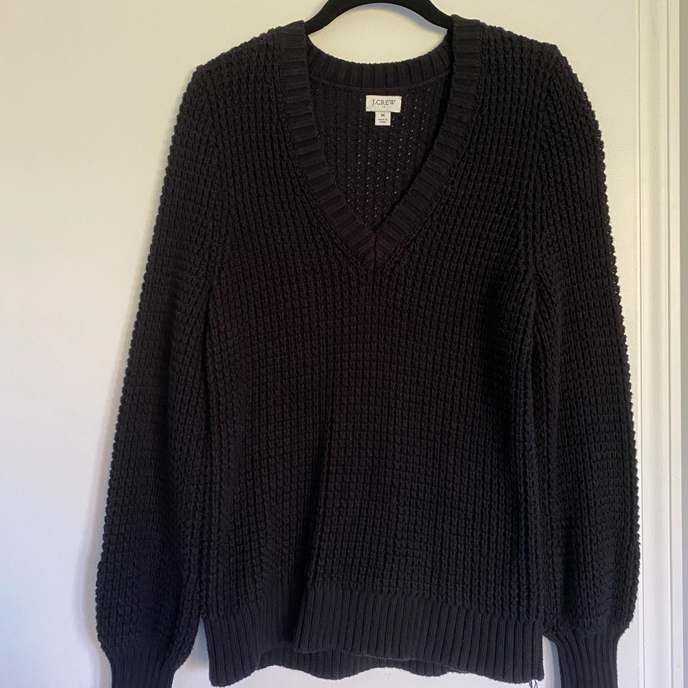 Black J.Crew Vneck Sweater